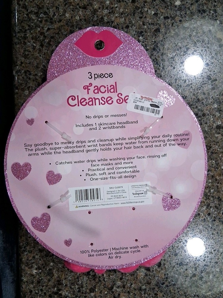 Facial Cleanse Set 3 Piece Pink