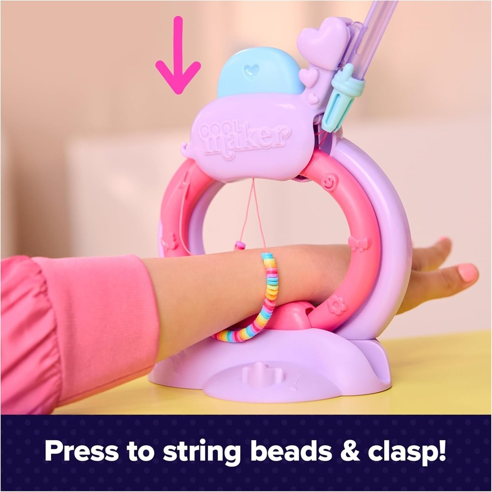 Cool Maker, Stack’d Heishi Studio Bracelet Making Kit with Easy Beading Pen &