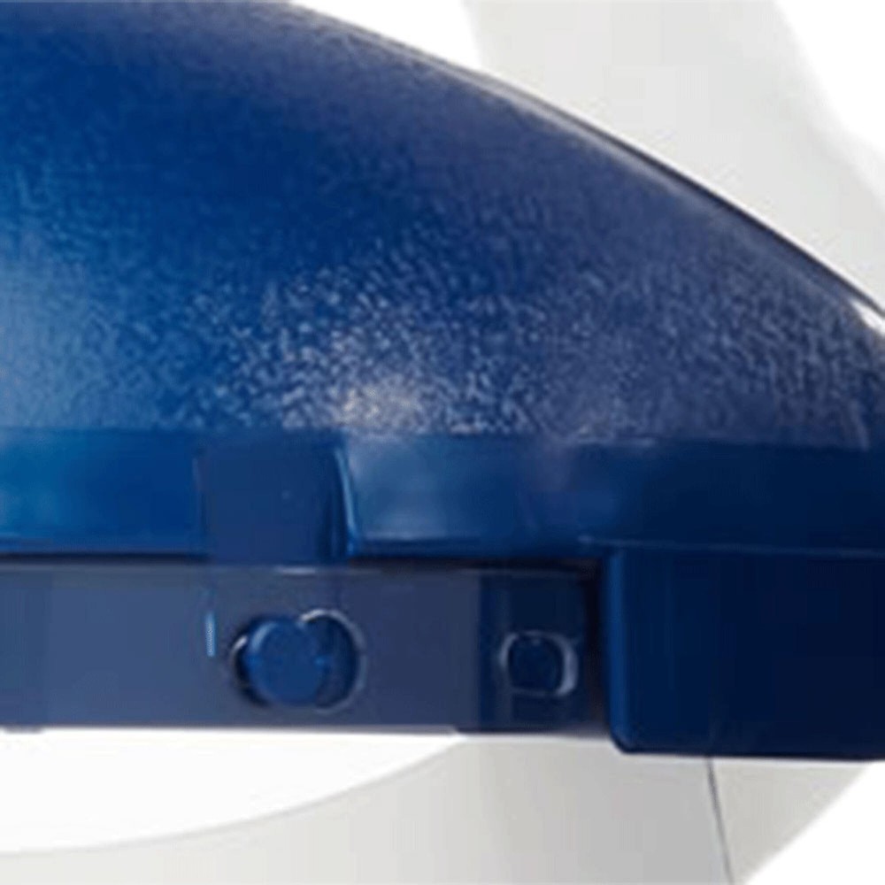 Single Crown Safety Face Shield with Pin-Lock Headgear, Polycarbonate Window,...