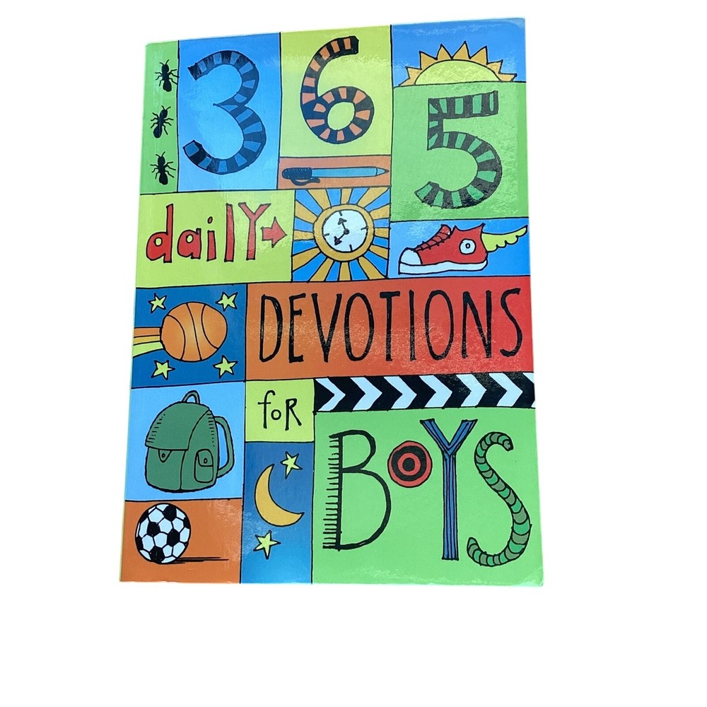365 Daily Devotions for Boys Bible Scripture Christian Religious Paperback Book