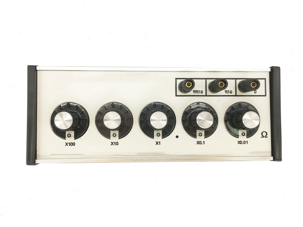 DC Resistance Box 5 Dials Decade Resistor DC Resistor with Range 0.01-1111.10Ω