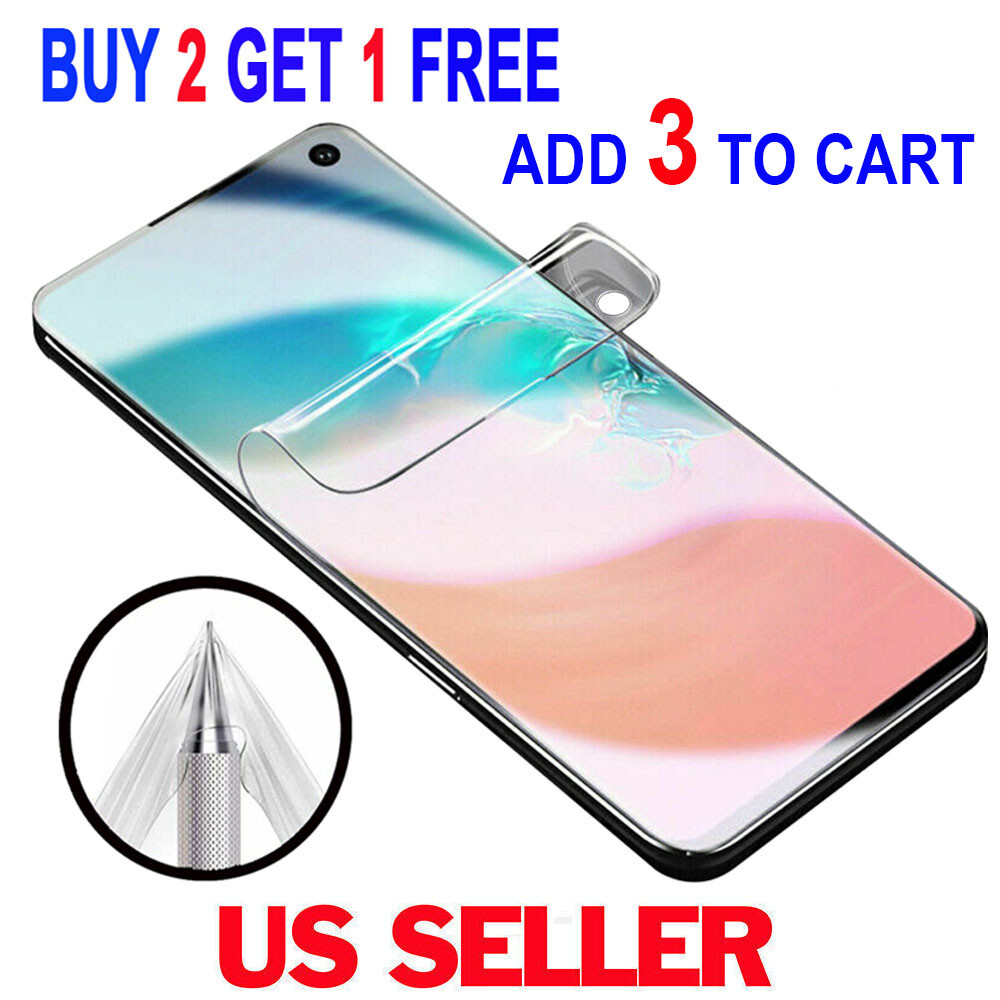 Hydrogel Soft HD Screen Protector For Samsung Galaxy S21+ Plus S20 S9 Note 20