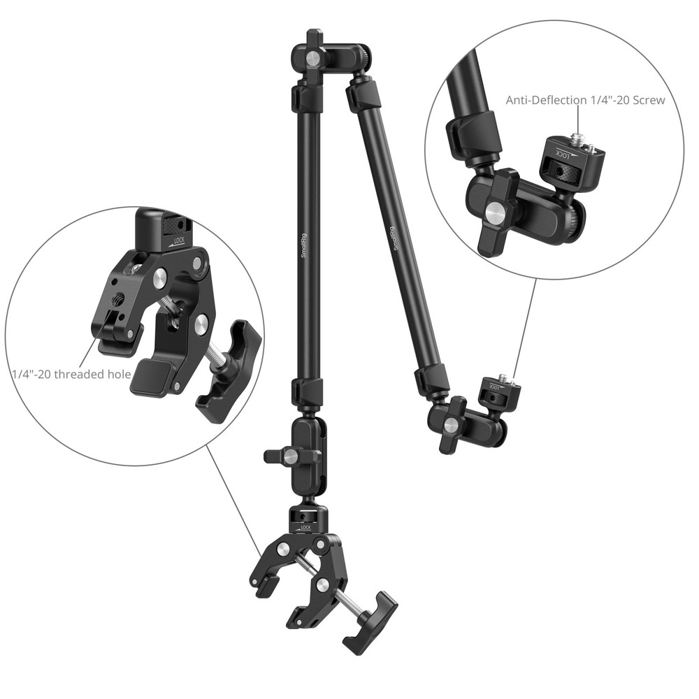 SmallRig Magic Arm Support with Crab-Shaped Clamp Kit 5625