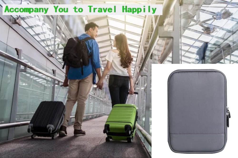 Electronic Cable Organizer Bag - Portable Travel Double Layers Electronic Dig...