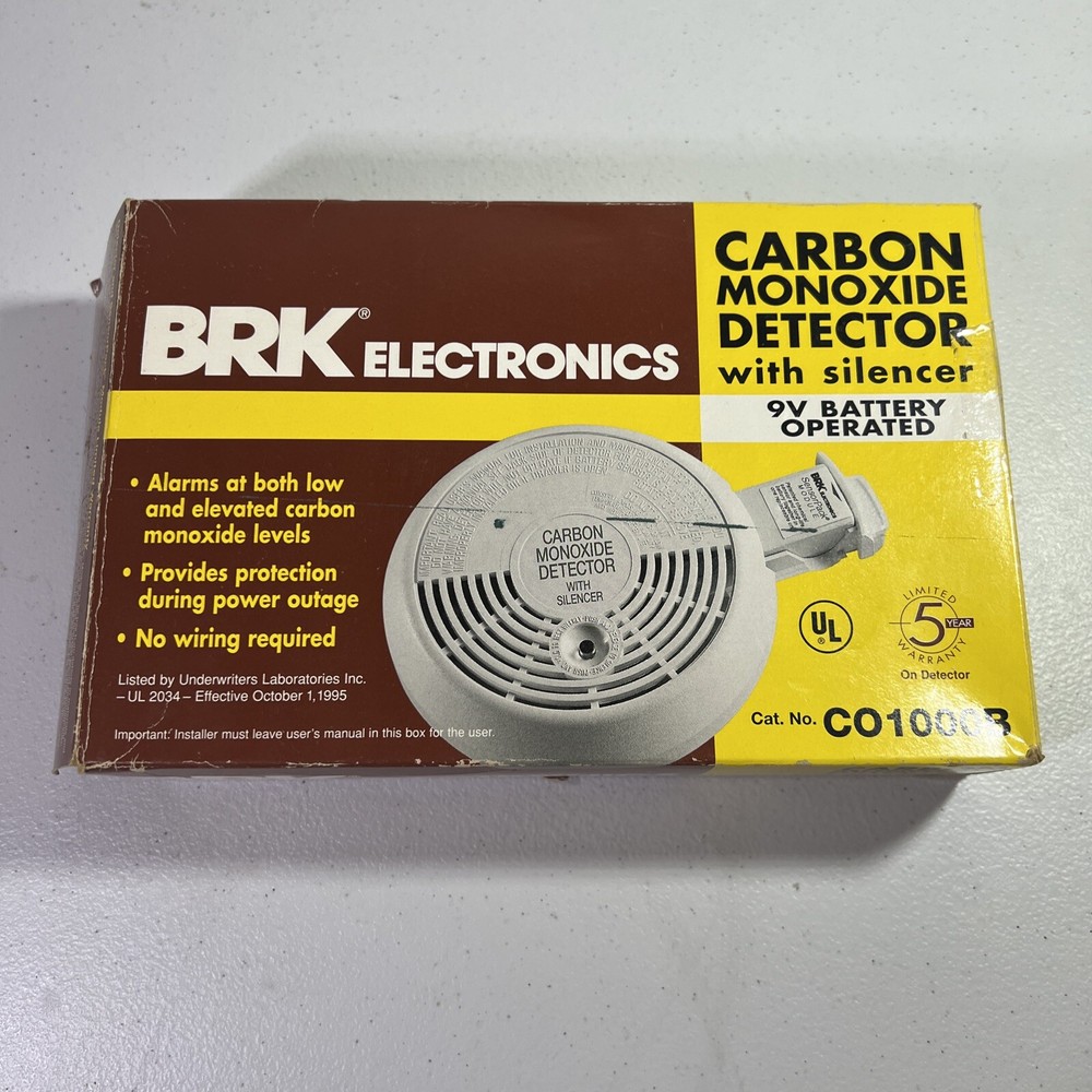 BRK, CO1000B Carbon Monoxide Detector