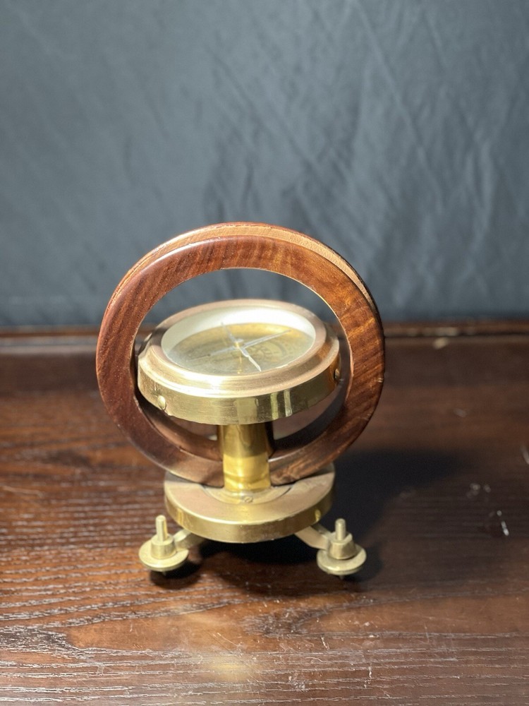 Decorative Brass Dialed Surveyors Compass