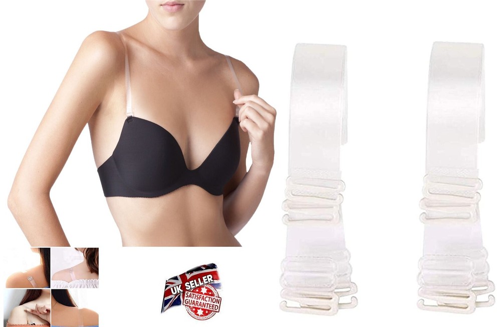 Invisible Soft Clear Non-Slip Adjustable Transparent Shoulder Bra Strap