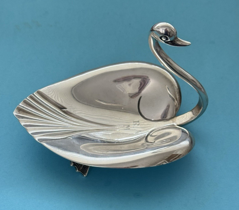 Tiffany Sterling Silver SWAN Trinket or Candy Dish