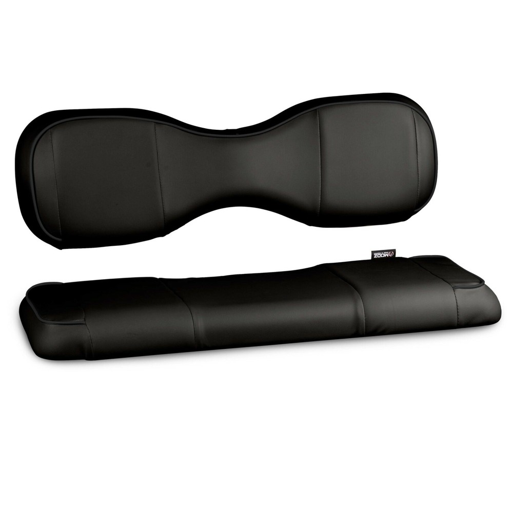 MODZ® RC Custom Golf Cart Rear Seat Covers - Black Base - Choose Pattern