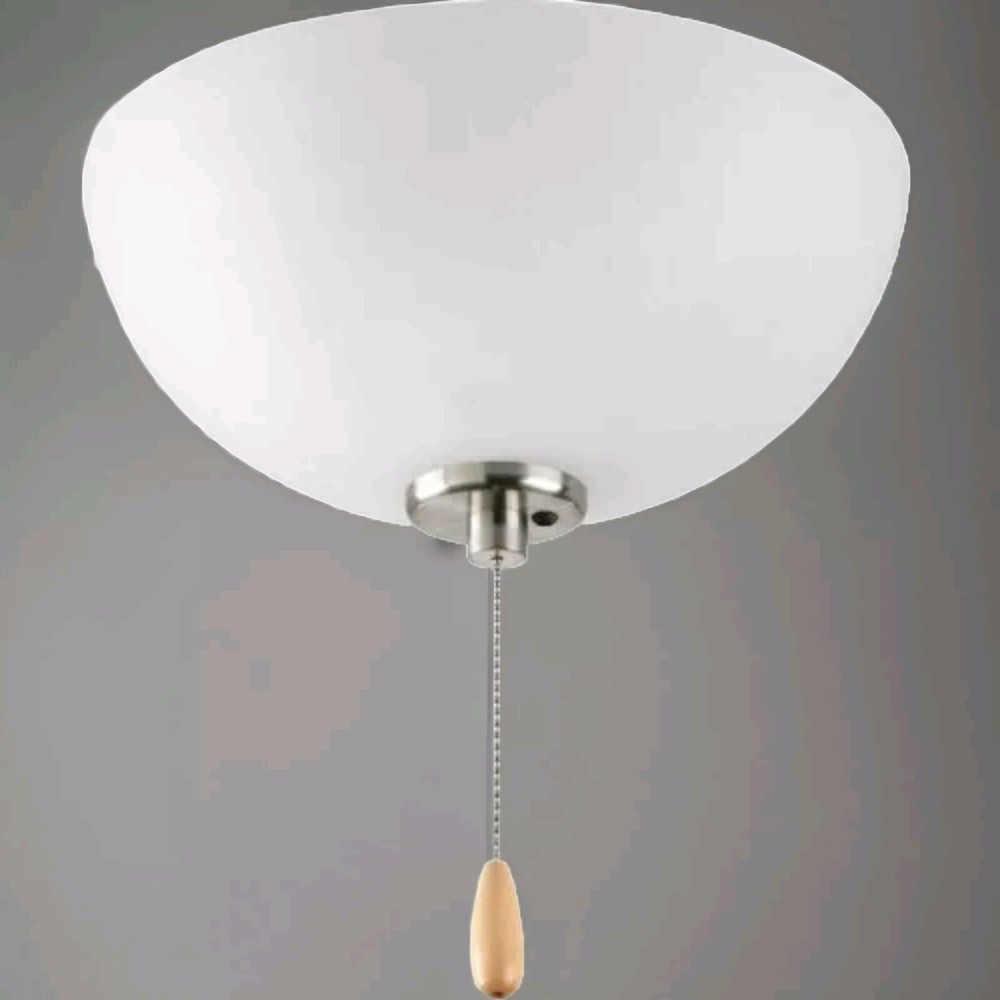 Progress Lighting Joy-Rave Collection Ceiling Fan Light Brushed Nickel #525569
