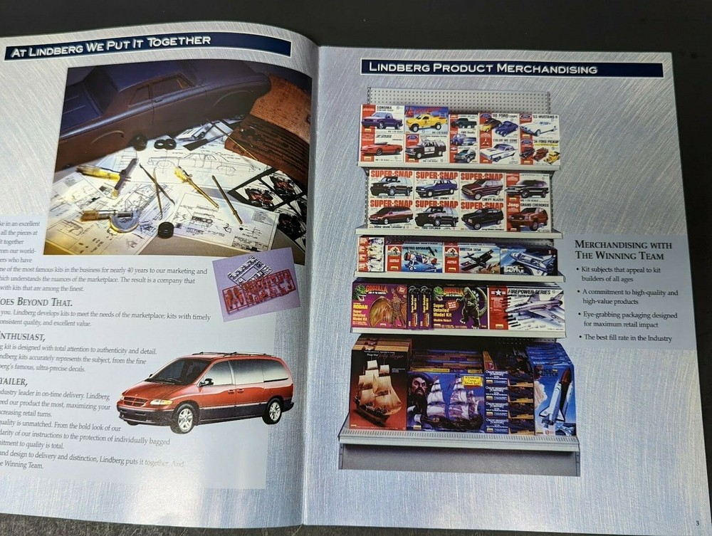 1995 LINDBERG MODELS CATALOG CATALOG *VG-COND*