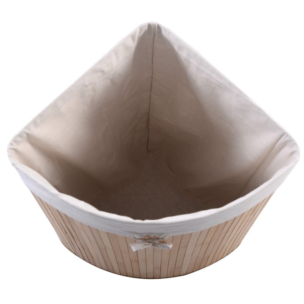 Topbuy Bamboo Hamper Laundry Basket Washing Clothes Storage Bin