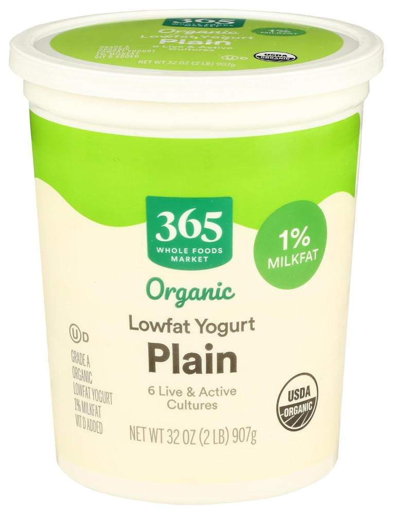 , Organic Plain Low Fat Yogurt, 32 Oz