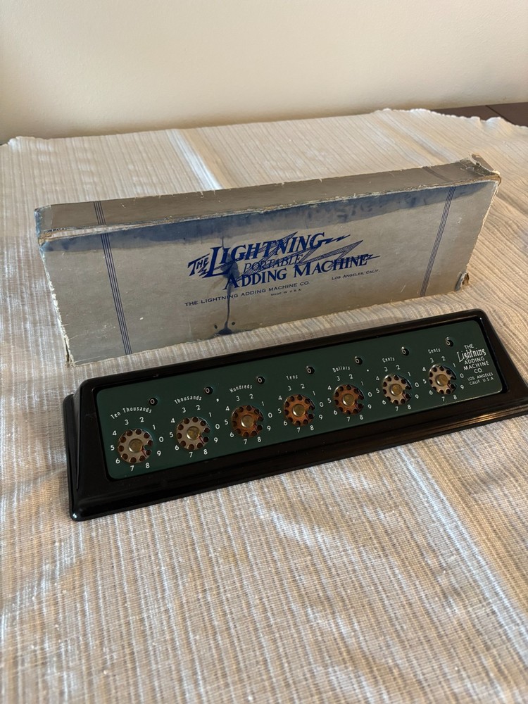 Vintage Lightning adding machine