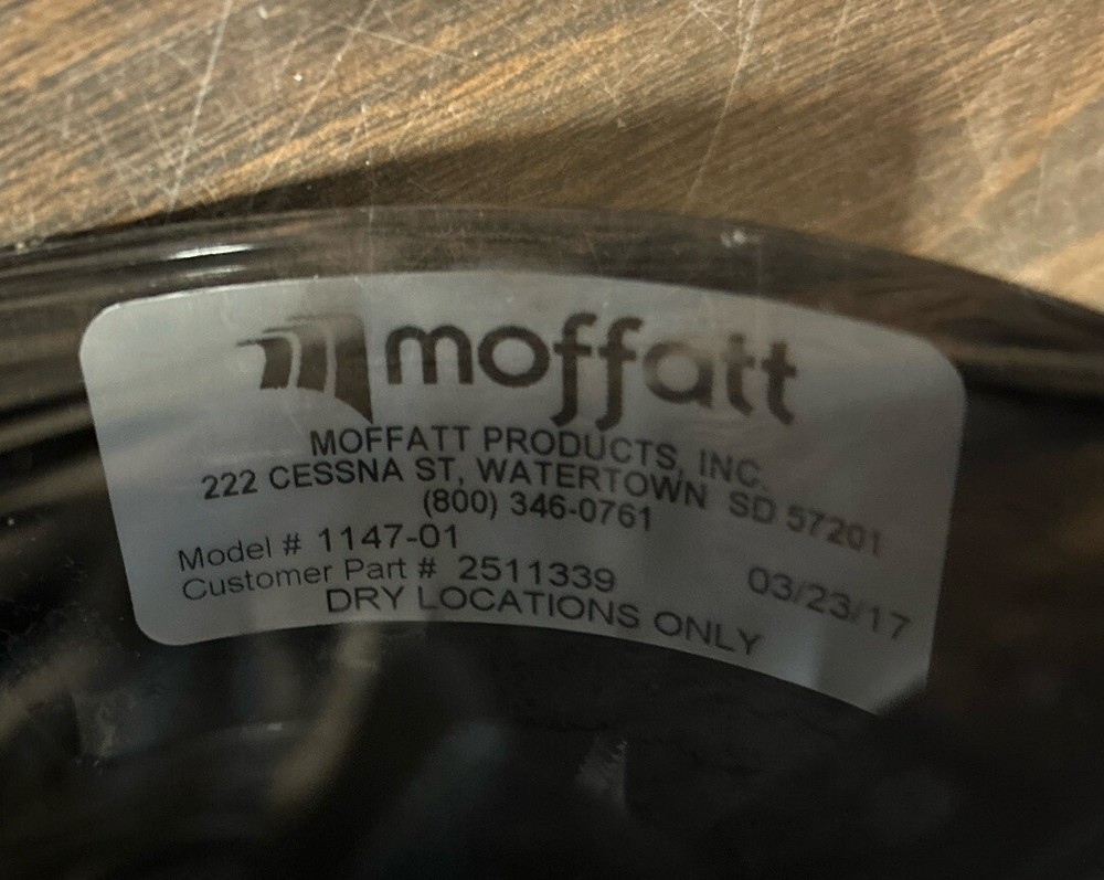 (CT) New Moffatt Lamp Model Number 1147-01