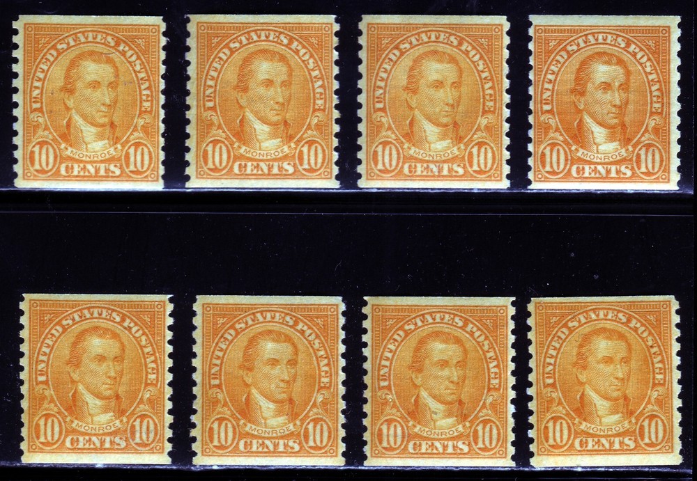 #603 JAMES MONROE. FINE-VERY FINE NEVER HINGED OG. SCV $8