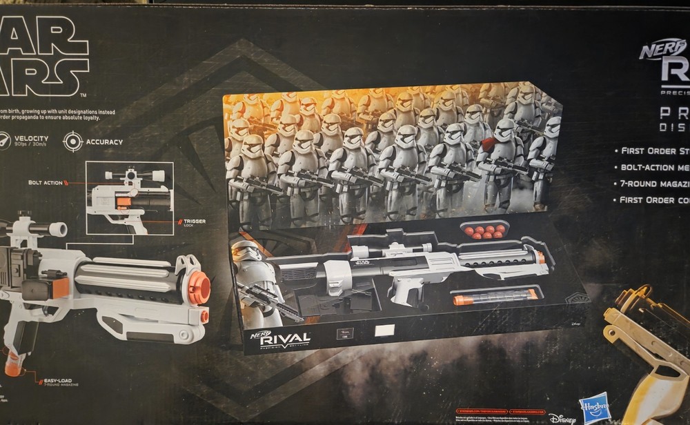 🔥🔥2017 HASBRO NERF RIVAL - STAR WARS FIRST ORDER STORMTROOPER BLASTER (N.I.B.)