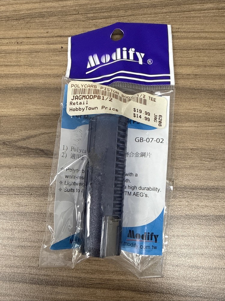 Airsoft Accessory Modify Polycarb Piston Body 1/2 Teeth *NEW*