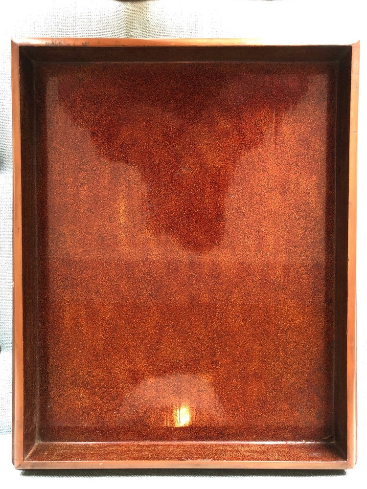 Japanese Lacquer Document Box 12.5 x 15.5 x 5 3/4
