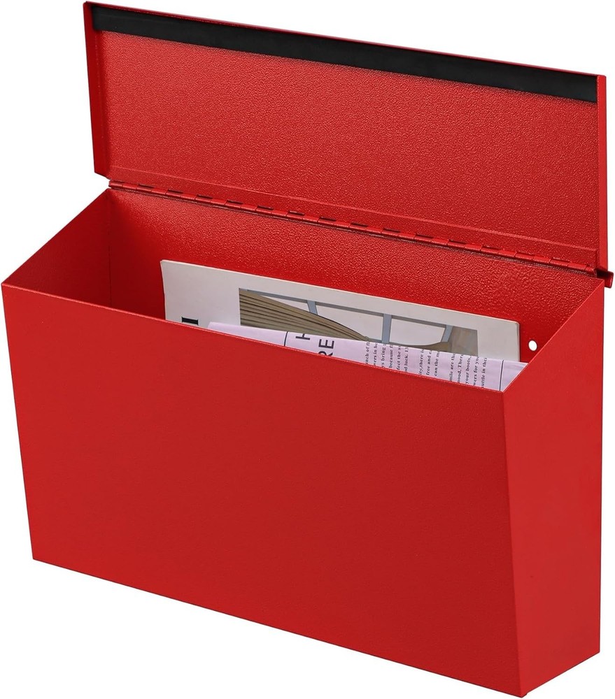 Durable Steel Mailbox, Outdoor Mail Storage