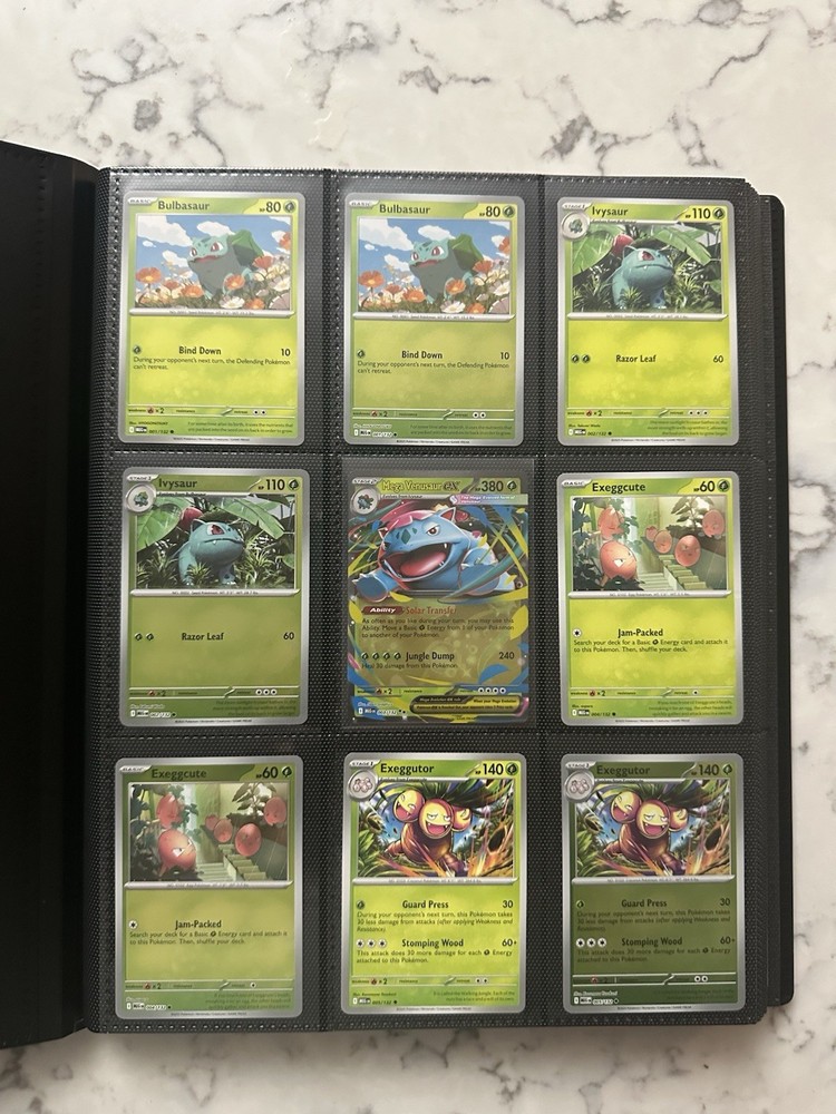 Mega Evolutions - Complete Base Set - C,U,R,RR and Reverses - With Binder