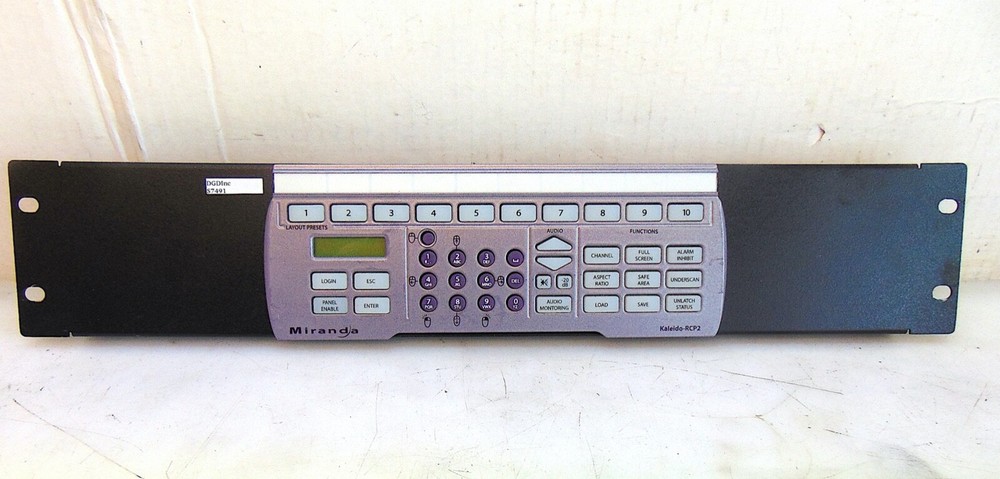 Miranda Kaleido-RCP2 Control Panel - S7491