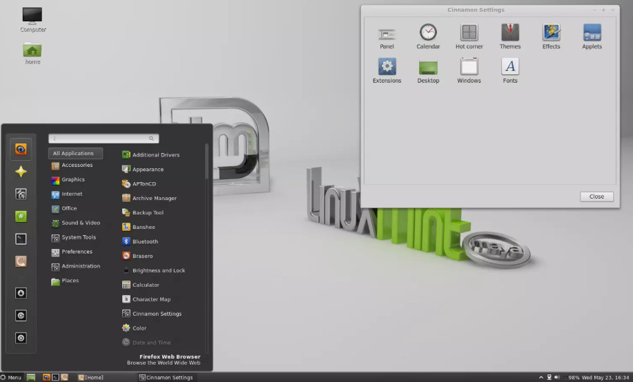 Linux Mint Q2 2025 Latest 22.2 ZARA Cinnamon 64bit Version BOOTABLE LIVE DVD