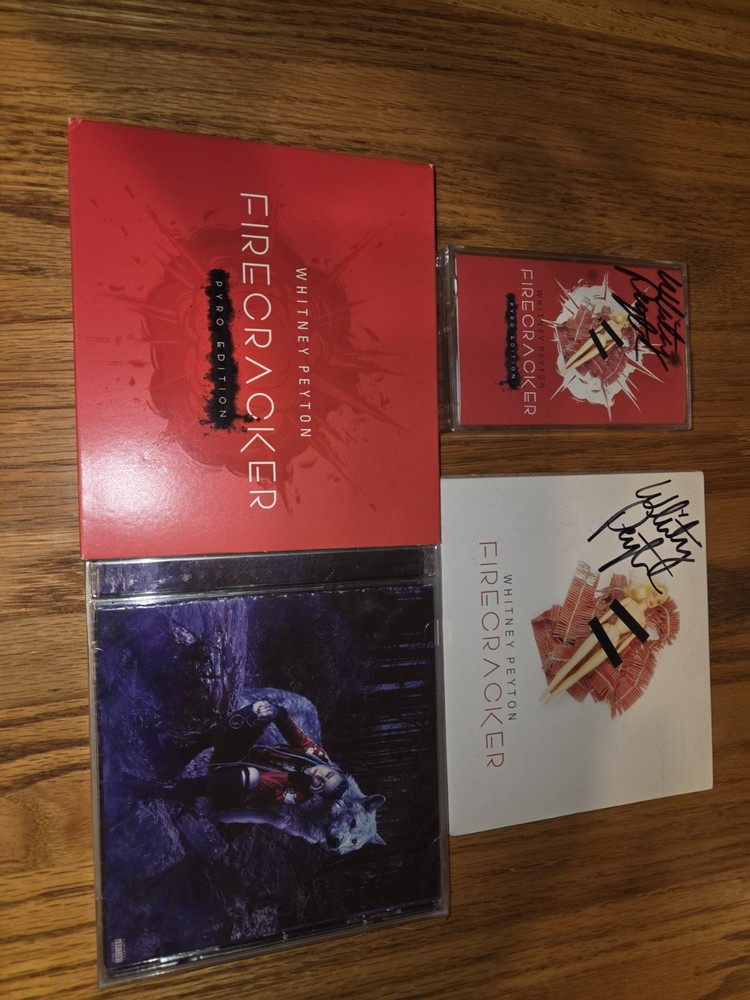 Whitney Peyton Cds Signed  W/ Firecracker Cassette Signed