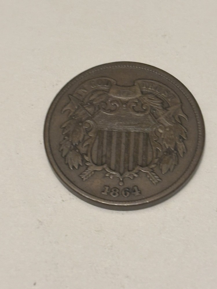 1864 Two 2 Cent Piece CHOICE Very Sharp!!