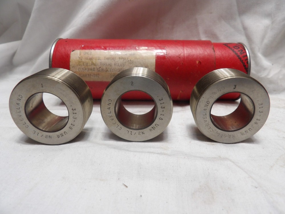 Cleveland .313 x 16 UNR Thread Roll (3 pc.) Set