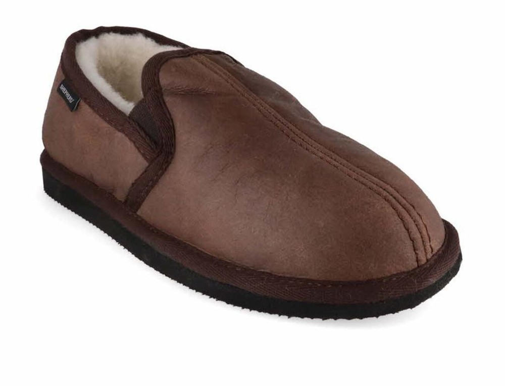 SHEPHERD Men Slippers 'Bosse', oiled antique