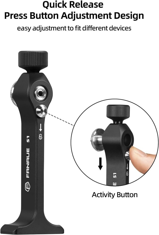 Aluminum Binocular Tripod Adapter with Quick-Release & Universal Compatibility