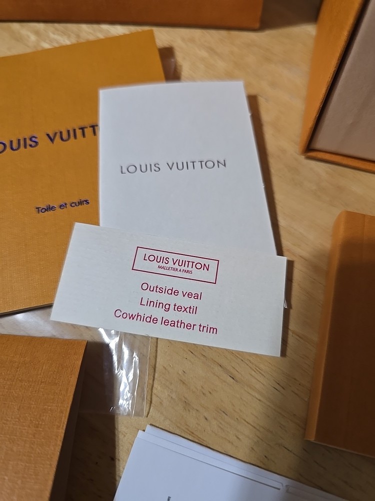 Authentic LOUIS VUITTON LV Box Lot Magnetic And Open Empty Pieces & Papers