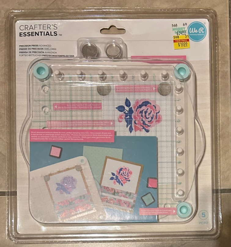 We R Memory Keepers Crafter's Essentials Precision Press Advanced 5 pc Set NEW=-