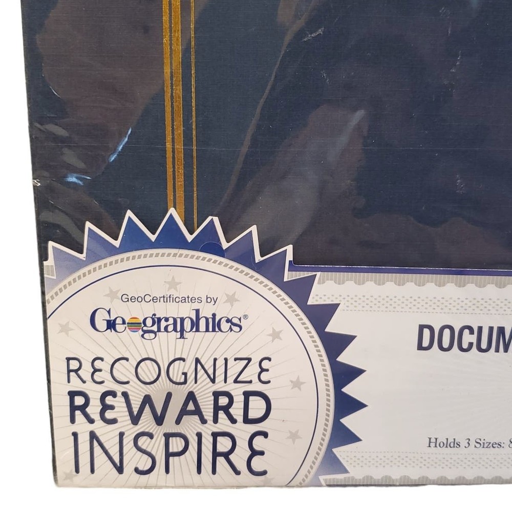 Document Covers Certificate Holder Oversized Embossed Linen Finish Geographics