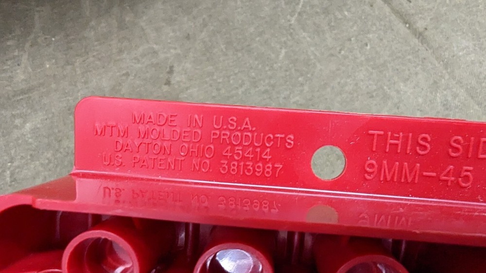 MTM universal plastic loading block, reloading cartridge tray