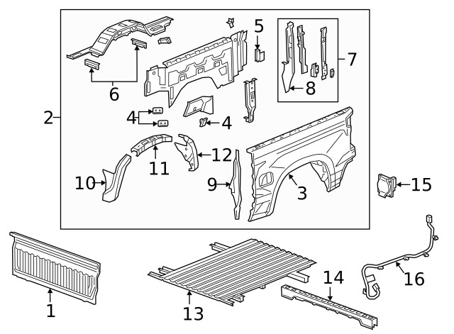 Genuine GM Wheelhouse Panel 84675334