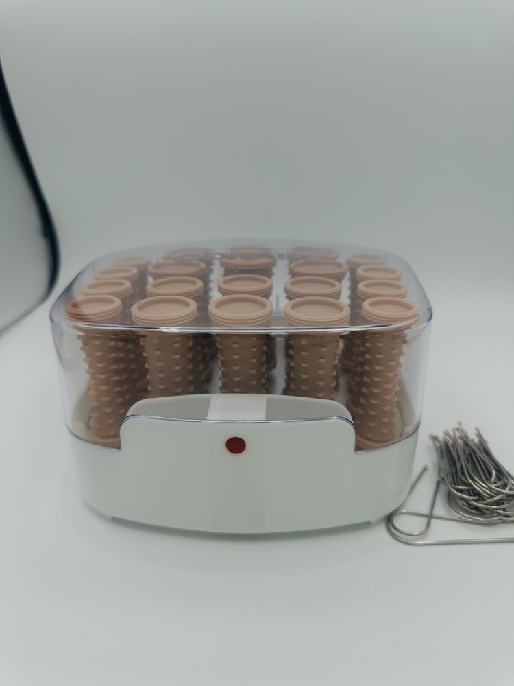 Conair Curls & Waves Hot Rollers Set 20 Rollers Hair Curlers w/ Clips