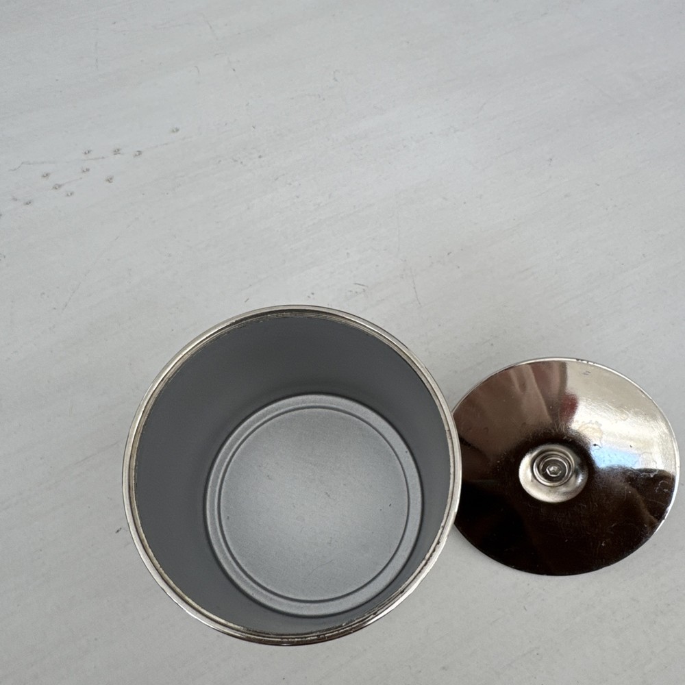 Winthrope Silver Covered Bathroom Jar