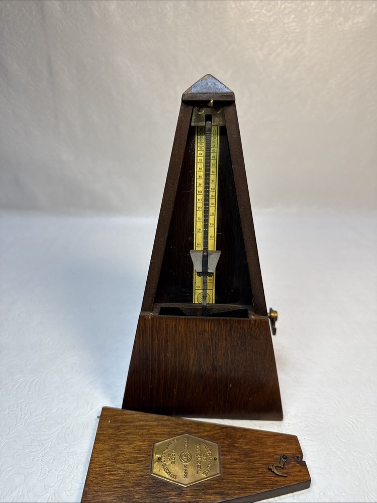 Seth Thomas Metronome De Maelzel Missing Bottom Works as Intended