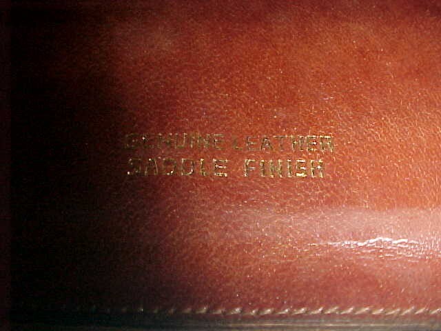 U.S. Army Air Forces identification case, full leather World War II WWII