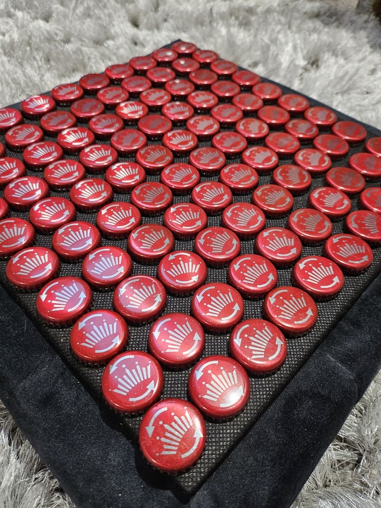100 Undented Budweiser Bottle Caps
