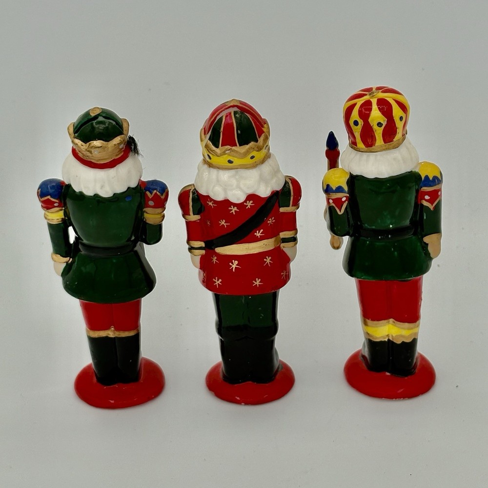 3 Nutcracker Christmas Placecard Holders