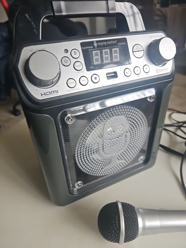 Singing Machine Bluetooth Karaoke System Tested Works With Microphone