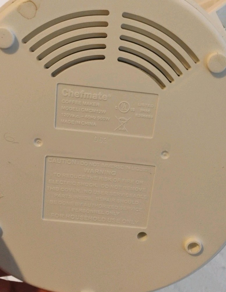 Chefmate 12 Cup Coffeemaker w/ Box White