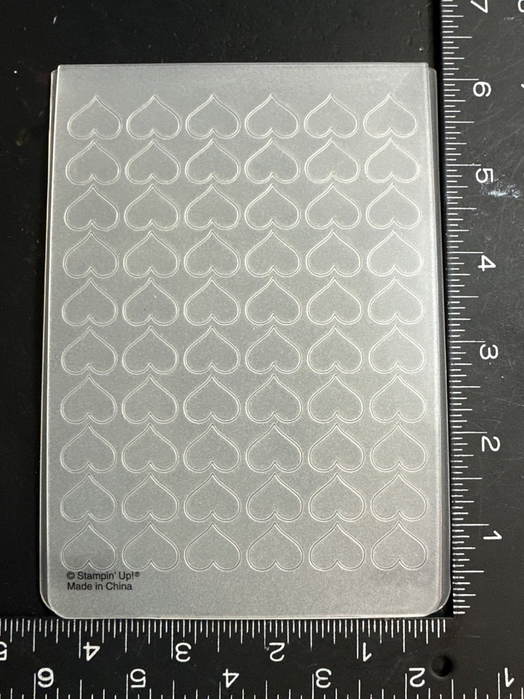 Stampin' Up Heart Embossing Folder Sizzix