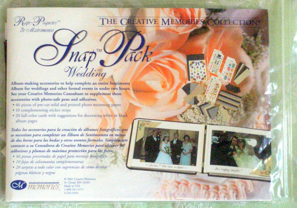 Creative Memories 5 x 7 Wedding Snap Pack