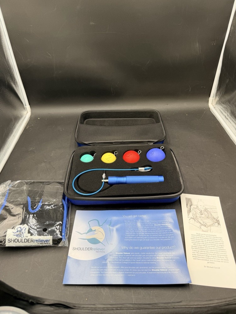 Shoulder Reliever System – Exercise Balls, Cable & Night Support NEW OPEN BOX