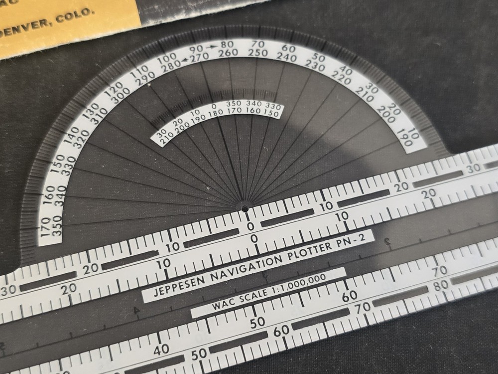 Jeppesen PN-2 Pocket 2-in-1 Plotter With Packaging & Instructions