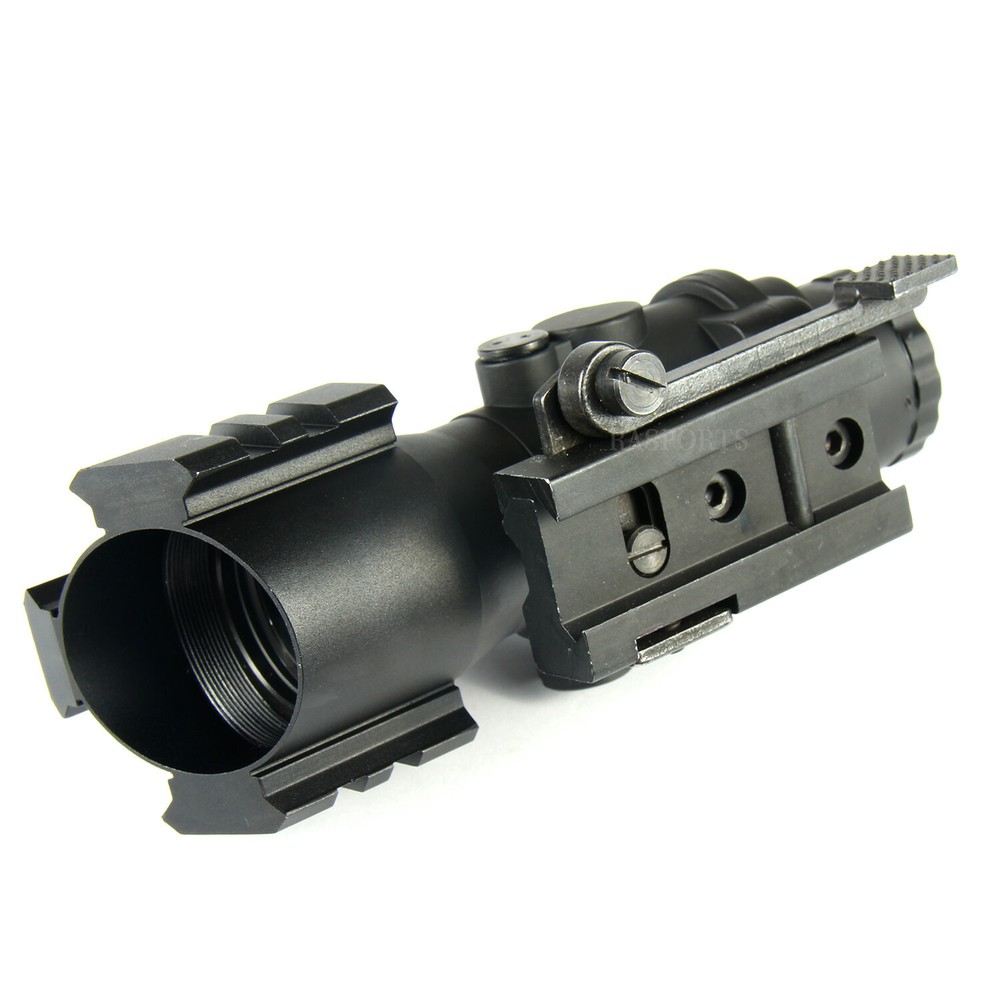 Tactical 4X32MM SCOPE Tri-Illuminated /w TRI-RAIL Chevron RETICLE